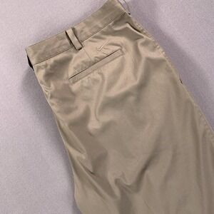 Nike Golf Shorts Mens 38 Khaki Tan‎ Dri-Fit Performance Stretch Flat Front Tech